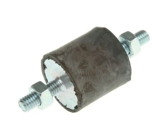 63-7440-52 FIBET 2525VV18-45 61mm Shock Mount M6 25mm Diameter 29.5kg Compression Load 5mm, Male to Male Natural Rubber 2525VV18-45