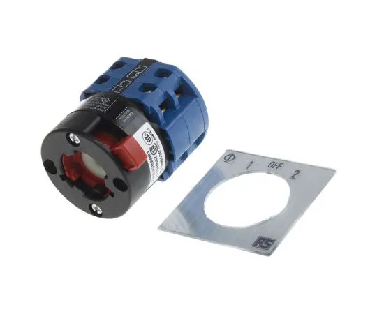 63-7431-79 Kraus & Naimer, DP 3 Position 60° Rotary Switch, 690 V, 20 A, Knob, Spring Return Actuator CA10A215/GBA001*FT