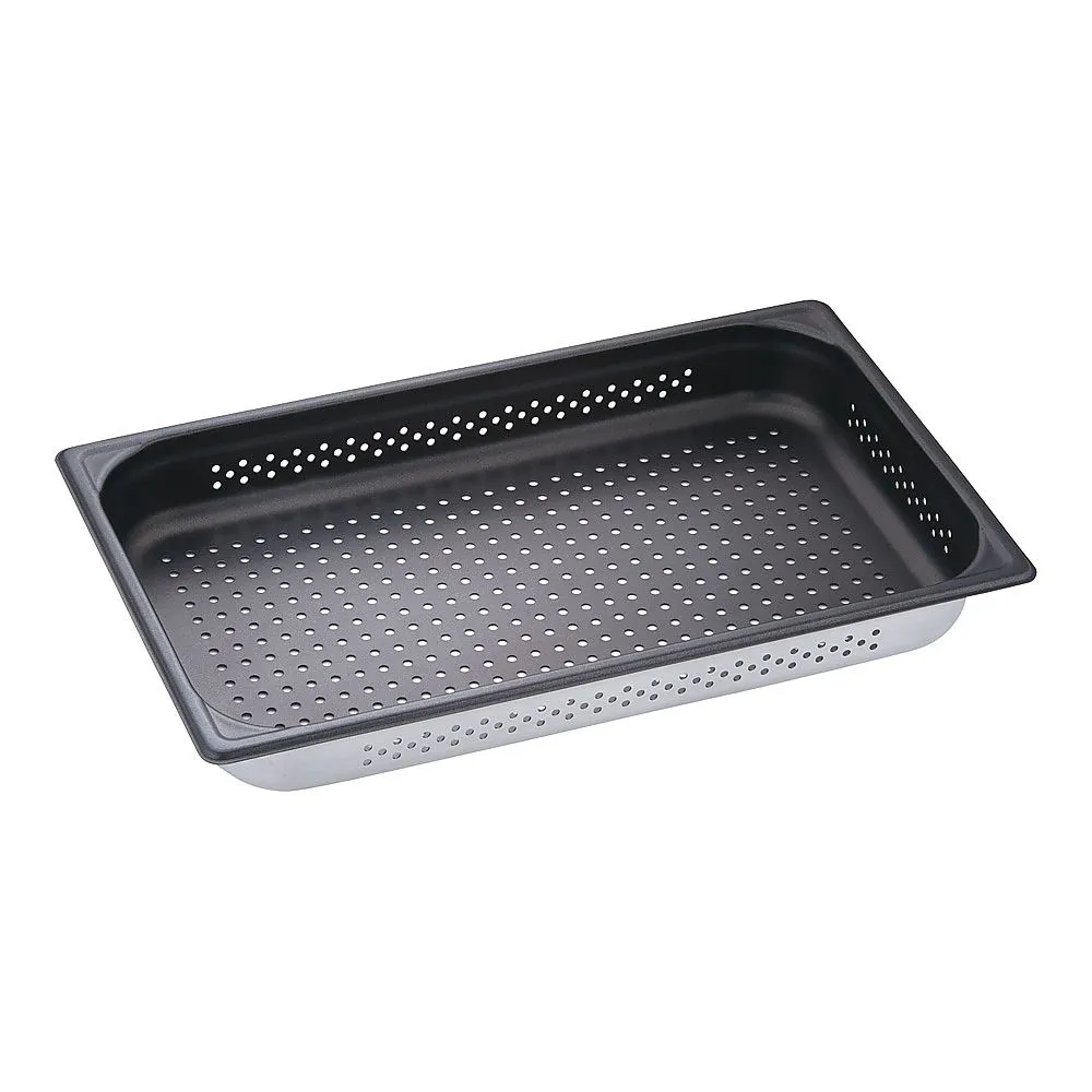 62-6361-88 Aluminum non-stick perforated hotel pan 1/1 x 65 mm Meister