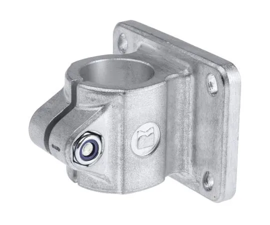 63-7512-49 Rose+Krieger Die Cast Aluminium FK Flange Clamp, 40.17mm Round Tube, M10 Thread 12400000020