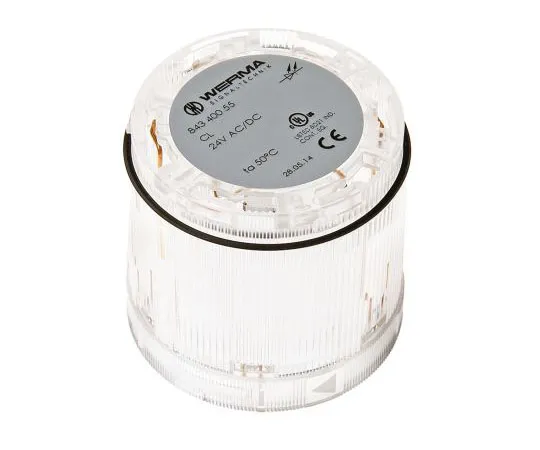 63-7509-67 KombiSIGN 70 843 Beacon Unit, Clear LED, Steady Light Effect, 24 V dc 84340055
