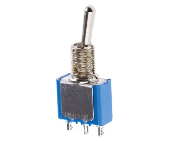 63-7430-11 APEM Single Pole Single Throw (SPST) Toggle Switch, Latching, Panel Mount 5636AK