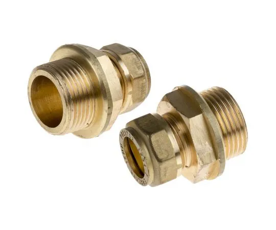 63-7539-53 RS PRO 15mm x 3/4 in BSPP Male Straight Coupler Brass Compression Fitting 432-0336
