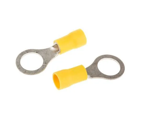 63-7383-72 TE Connectivity PIDG Series Insulated Crimp Ring Terminal, M8 Stud Size, 2.6mm² to 6.6mm² Wire Size, Yellow 35111