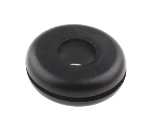 63-7366-43 RS PRO Black PVC 14mm Round Cable Grommet for Maximum of 7mm Cable Dia. 136-7023