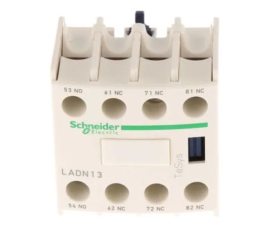 63-7522-37 Schneider Electric LADN, NO/3NC (4), Auxiliary Contact Block, Front Mount LADN13