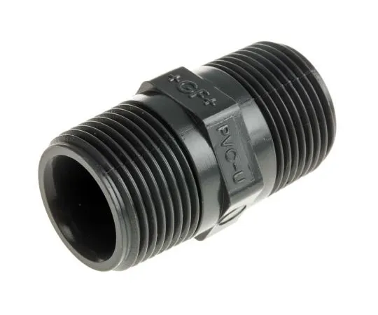 63-7540-26 Georg Fischer 721911907 Nipple PVC Pipe Fitting, 19mm dia. 721911907