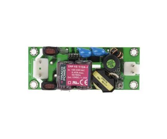 63-7380-48 TRACOPOWER 15W 1 Output Embedded Switch Mode Power Supply SMPS, 1.25A, 12V dc Medical Approved Open Frame TPP 15-112A-J