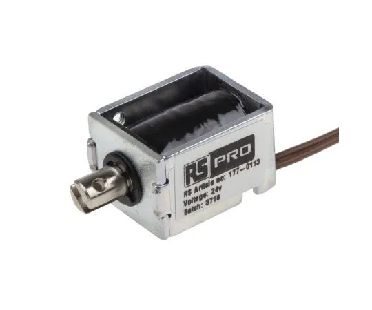 63-7406-80 Pull Action DC D-Frame Solenoid, 24 V 177-0113