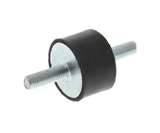 63-7477-84 FIBET 2515VV18-60 51mm Shock Mount M6 25mm Diameter 84.9kg Compression Load 3mm, Male to Male Natural Rubber 2515VV18-60