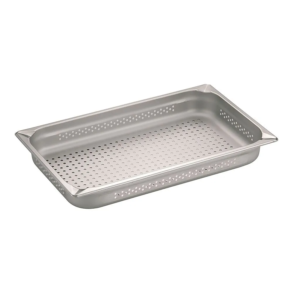 62-6360-72 KINGO Stainless Steel Hole Hotel Pan 1/1 x 65 11065PS