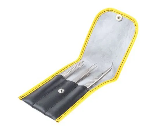 63-7524-47 Bernstein Tools for electronics 3 piece Matt Stainless Steel Tweezer Set 5-030