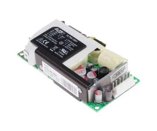 63-7513-80 EOS 60W Triple Output Embedded Switch Mode Power Supply SMPS, 1.5 A, 8 A, 500 mA, 5.2/12.5/23.8V dc Open Frame LFVLT60-3001