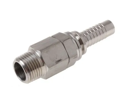 63-7506-94 RS PRO Stainless Steel Hose Connector, 1/2 in BSP Male, 20 bar 362-7103