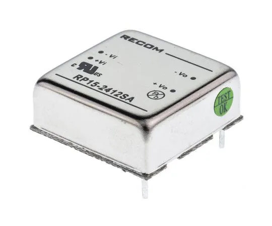 63-7356-81 Recom RP15 A 15W Isolated DC-DC Converter Through Hole, Voltage in 18 → 36 V dc, Voltage out 12V dc RP15-2412SA