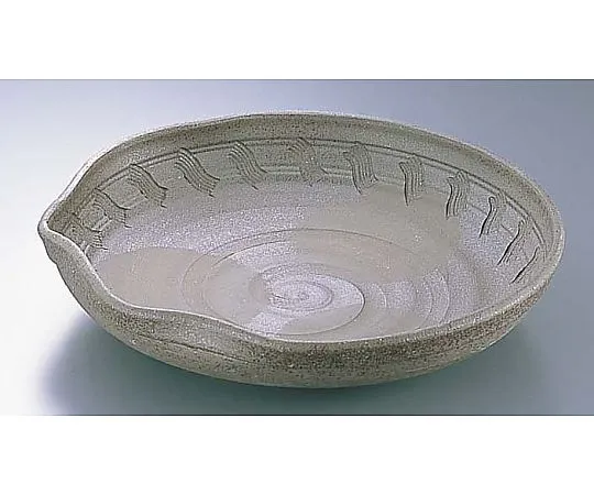 62-6675-73 Carbonized Soil Botamochi 11.0 large dishes deep B03-29