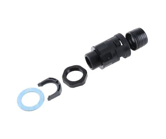 63-7455-45 PMA Straight Cable Conduit Fitting, PA 6 Black 17mm nominal size IP68 PG13.5 BVNV-P137