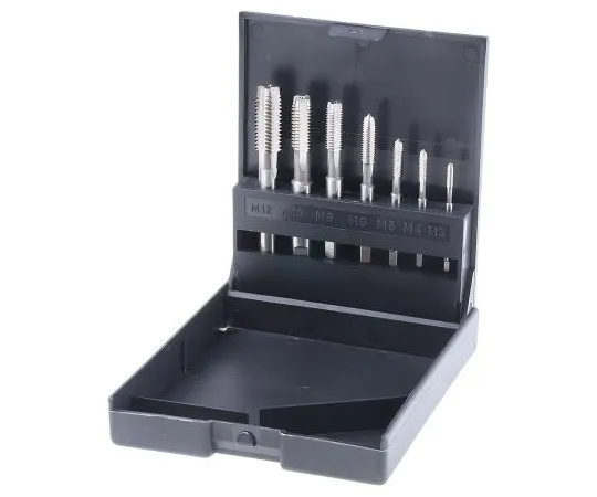63-7497-59 RS PRO 7 Piece M12 HSS Spiral Point Tap Set 340-6546
