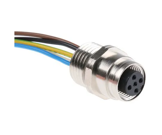 63-7384-60 Belden RKF Series M12 Cable Mount Connector, 5 contacts Socket RKF5-56/0.2