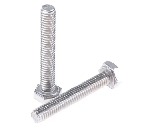 63-7456-79 Plain Stainless Steel Hex M4 x 25mm Set Screw 263-2154