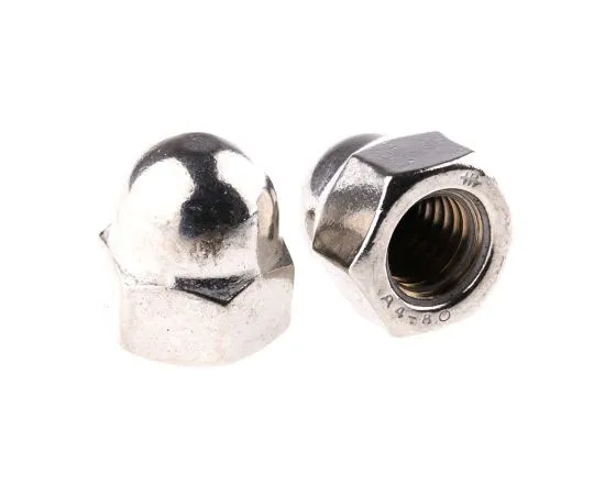 63-7447-78 M12 A4 316 Plain Stainless Steel Dome Nut 248-4523