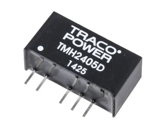 63-7485-85 TRACOPOWER TMH 2W Isolated DC-DC Converter Through Hole, Voltage in 21.6 → 26.4 V dc, Voltage out ±5V dc TMH 2405D