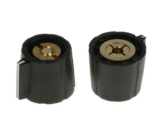 63-7529-15 Sifam Potentiometer Knob, Collet Type, 15.5mm Knob Diameter, Black, 3.175mm Shaft SP151 125 BLACK