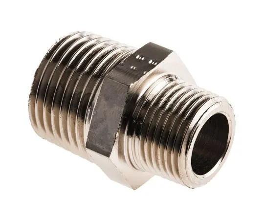 63-7510-55 Legris LF3000 20 bar Brass Pneumatic Straight Threaded Adapter, R 3/8 Male Male 0900 17 21
