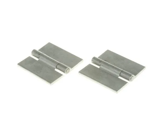 63-7460-94 Pinet Raw Aluminium Hinge with a Riveted Pin, 50mm x 25mm x 3mm 72-1-3636