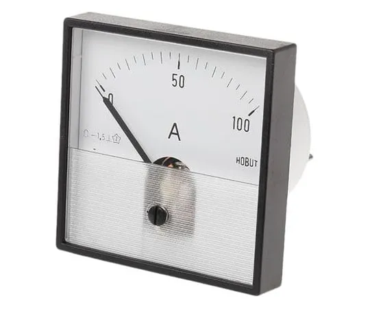 63-7488-83 HOBUT PD72MC Analogue Panel Ammeter 0/100A For Shunt 75mV DC, 72mm x 72mm Moving Coil PD721MCS75MV/2-001 -100A