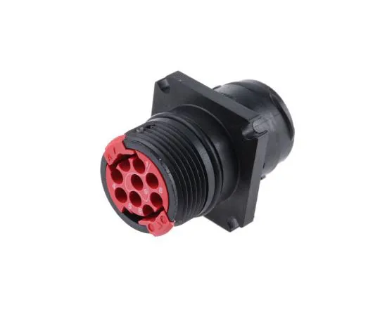 63-7406-12 Souriau Clipper Series Flange Mount Housing, 9 contacts Plug CL1M2101