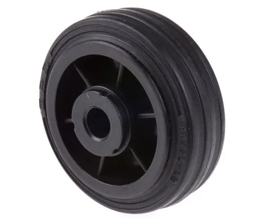 63-7461-84 LAG Black Rubber Castor Wheels 13104, 50kg 13104