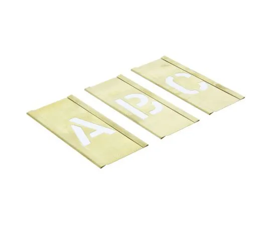 63-7486-82 AT Brown Brass Stencil, 1in 125303