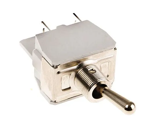 63-7403-81 Apem Double Pole Single Throw (DPST) Toggle Switch, Latching, Panel Mount 641H/2 250 VAC