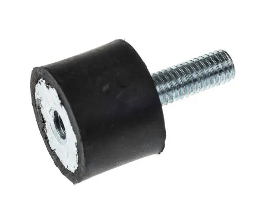 63-7477-85 FIBET 2015VD18-60 33mm Shock Mount M6 20mm Diameter 43.8kg Compression Load 3mm, Male to Female Natural Rubber 2015VD18-60