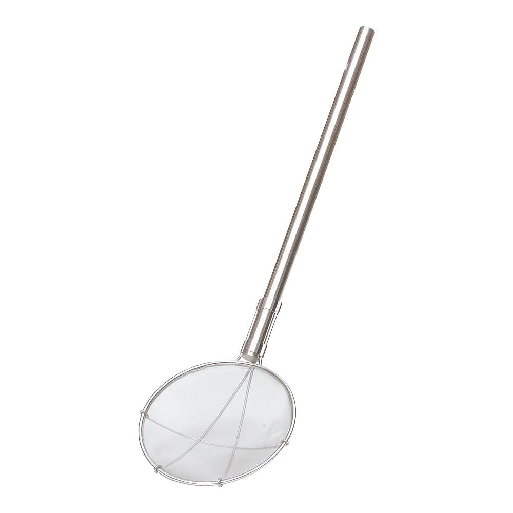 62-6382-56 TS Pipe Pattern School Lunch Scoop Net Round Type 24 cm Ultrathin Pattern Length 60 cm