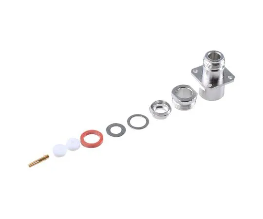 63-7474-72 Radiall 50Ω Straight Panel Mount N Type Connector, jack, Clamp Termination, 0 → 11GHz, RG11, RG144, RG165, R161270000