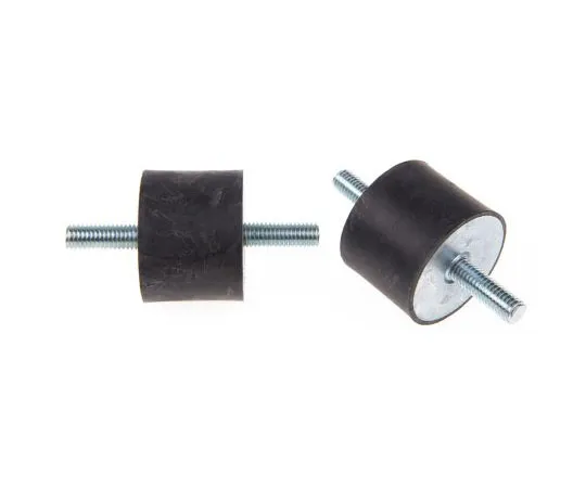 63-7440-59 FIBET 4030VV23-70 76mm Shock Mount M8 40mm Diameter 201kg Compression Load 6mm, Male to Male Natural Rubber 4030VV23-70