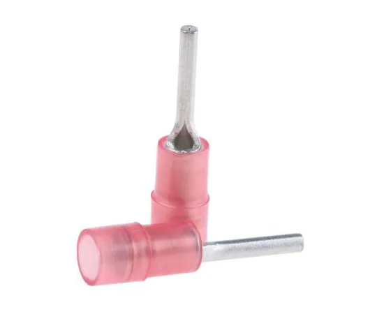 63-7460-08 RS PRO Insulated Crimp Pin Connector, 0.5mm² to 1.5mm², 22AWG to 16AWG, 1.9mm Pin Diameter, 12mm Pin Length, Red 267-4401