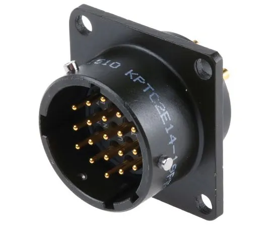 63-7497-16 ITT Cannon KPTC Series Miniature Panel Mount Connector, 19 contacts Plug KPTC2E14-19P-F-MA