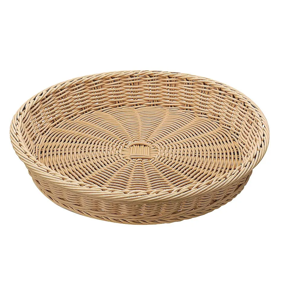 62-6582-68 PP Bakery Basket Round Type 37 Ivory BB-601-IV