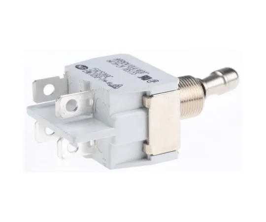63-7482-72 APEM Double Pole Single Throw (DPST) Toggle Switch, Latching, Panel Mount 641H/2-2V