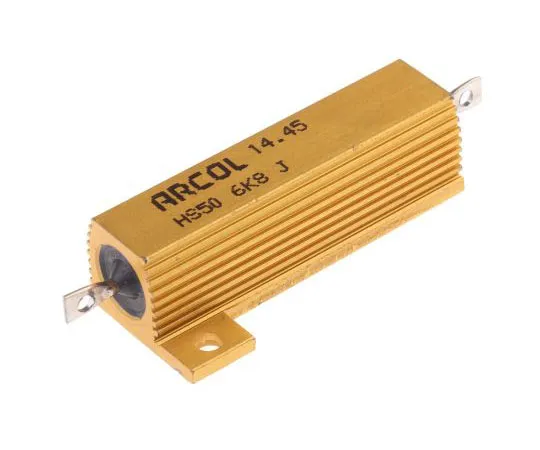 63-7449-79 Arcol HS50 Series Aluminium Ho***d Axial Wire Wound Panel Mount Resistor, 6.8kΩ ±5% 50W HS50 6K8 J