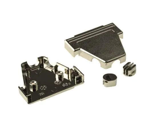 63-7486-41 MH Connectors MHTRI-M Series ABS Angled, Straight D-sub Connector Backshell, 25 Way, Strain Relief MHTRI-25-M-K