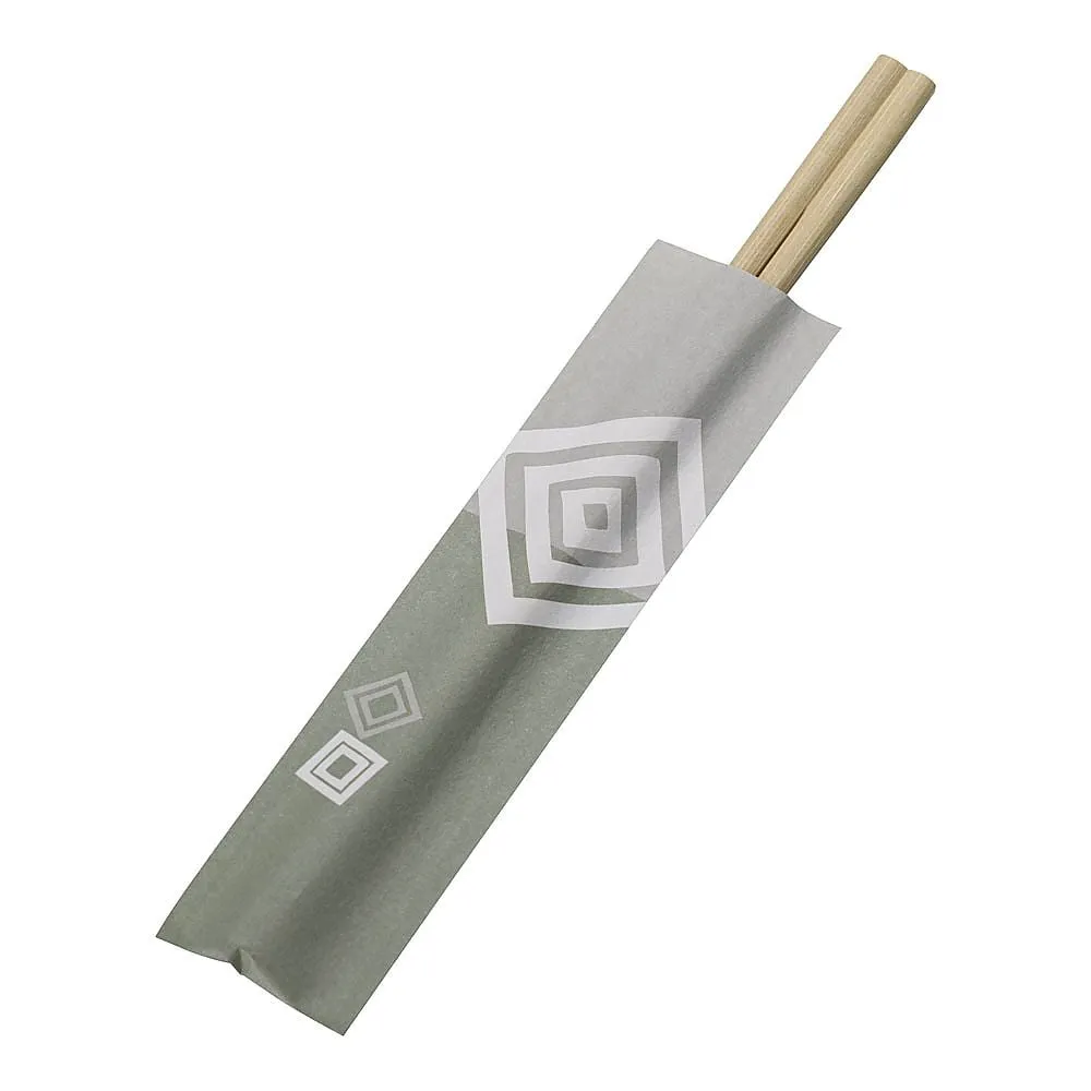 62-6650-91 Wasabi and bamboo Genroku chopsticks 21 cm (100 sets) W-028