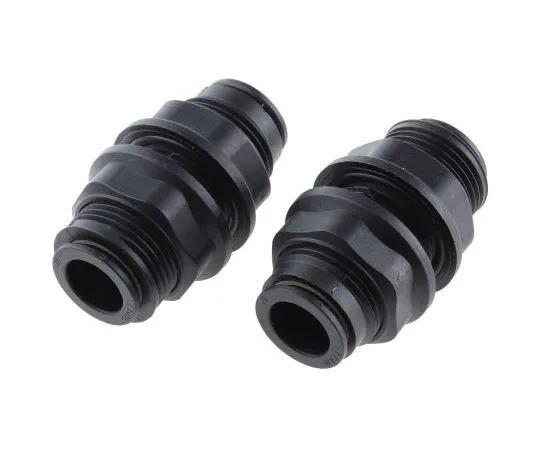 63-7492-05 Legris Pneumatic Bulkhead Tube-to-Tube Adapter Straight Push In 12 mm to Push In 12 mm 3116 12 00