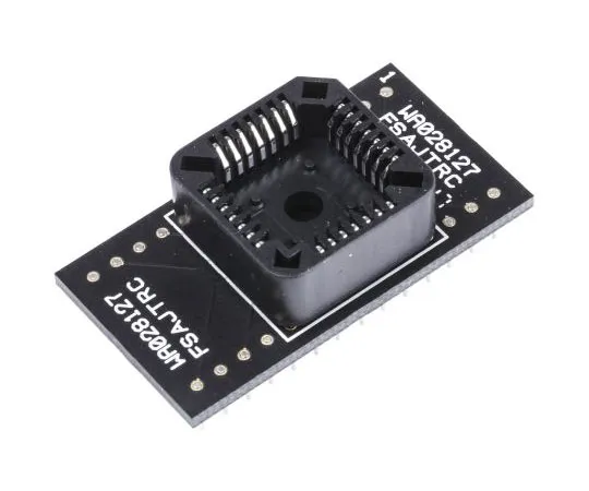 63-7437-01 Winslow Straight Through Hole Mount 1.27 mm, 2.54 mm Pitch IC Socket Adapter, 28 Pin Female PLCC to 28 Pin Male DIP WA028127FSAJTRC