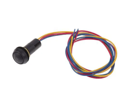 63-7457-73 ITW Single Pole Single Throw (SPST) Momentary Red LED Miniature Push Button Switch, IP67, 13.65 (Dia.)mm, Panel Mount 59-531R