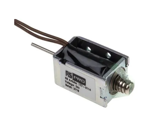 63-7406-81 Push Action DC D-Frame Solenoid, 24 V 177-0114