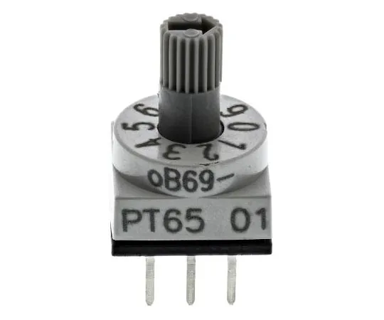 63-7515-04 10 Way Through Hole DIP Switch, Rotary Flush Actuator PT65301
